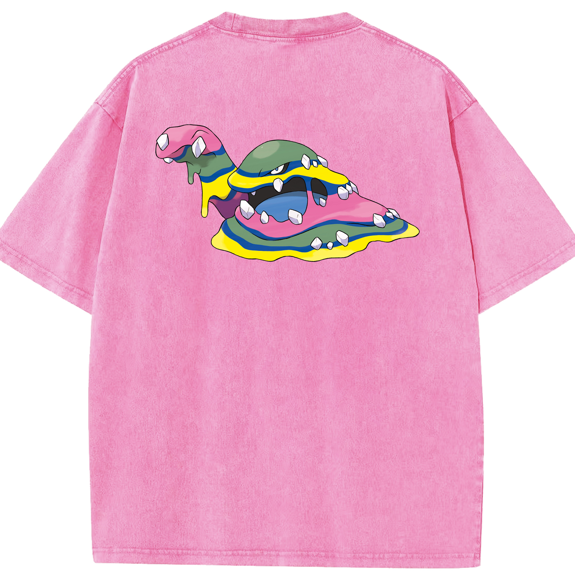 （画像用） ポケットモンスター Pokémon 綿100% ヴィンテージ風 半袖Tシャツ（背面プリント）